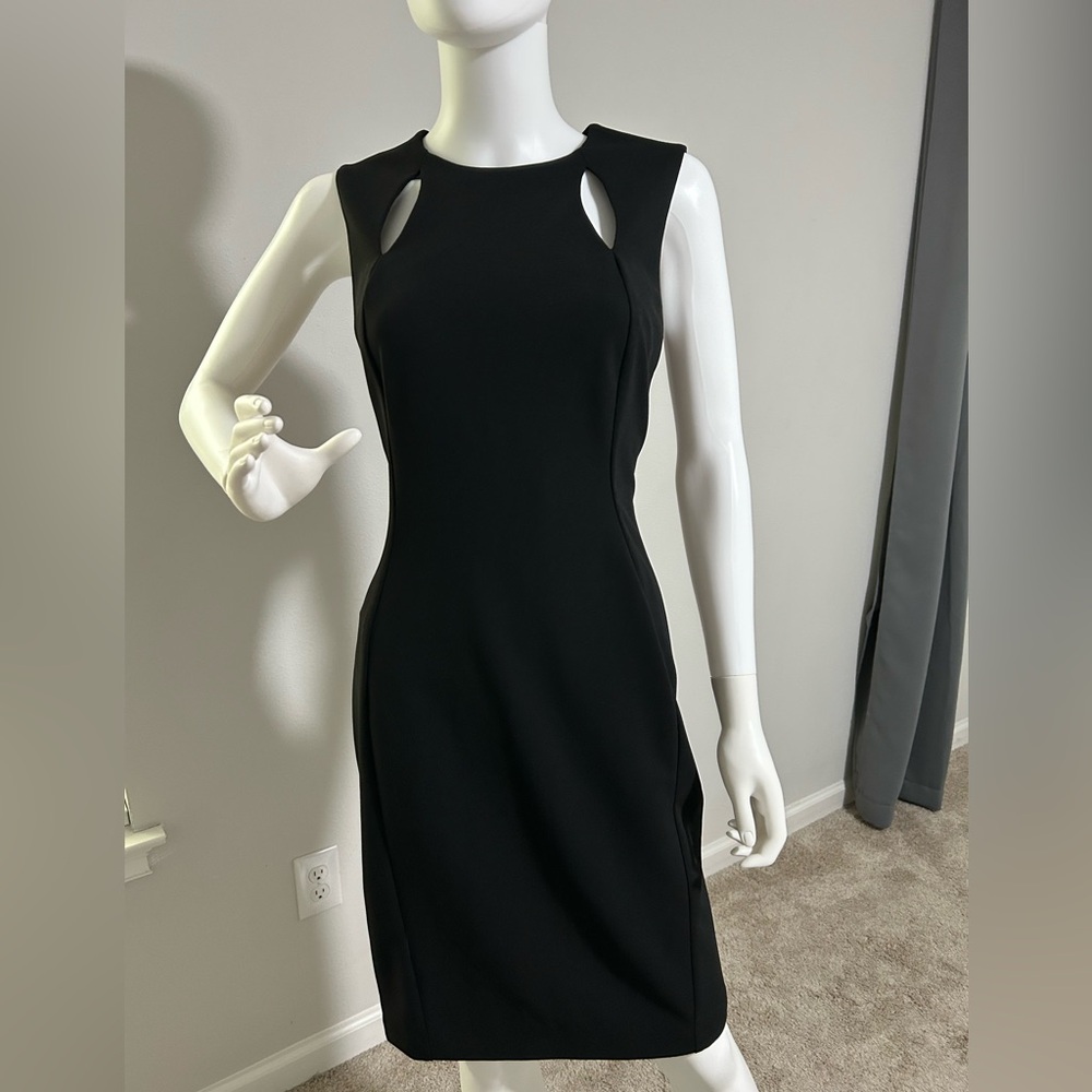 Calvin Klein Elegant Black Midi Dress